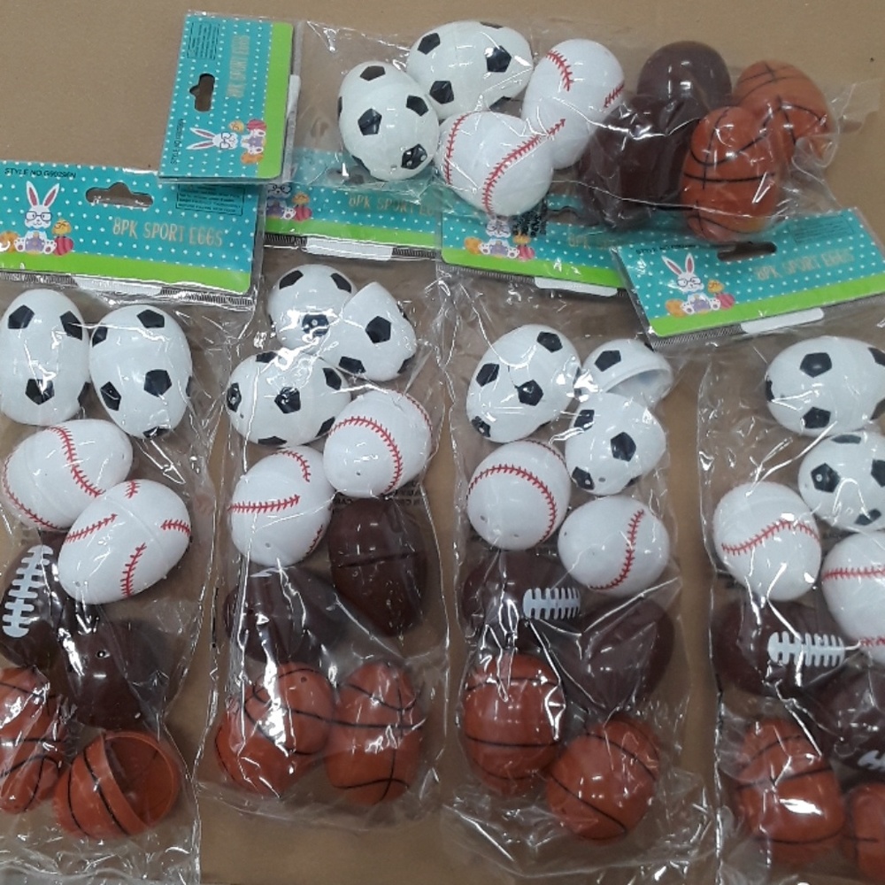 38 Sports Themed Easter Eggs Set New